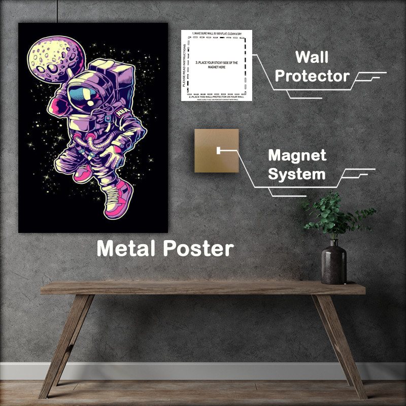 Buy Metal Poster : (Astronut dunk)