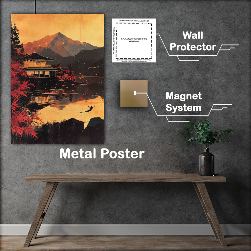 Buy Metal Poster : (Vintage Japanese postcard)