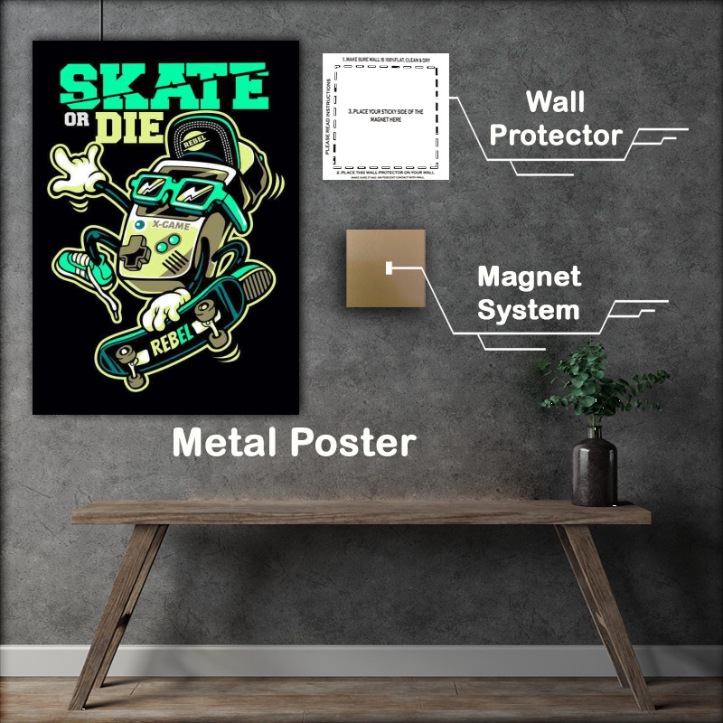 Buy Metal Poster : (Game Box sakte or die)