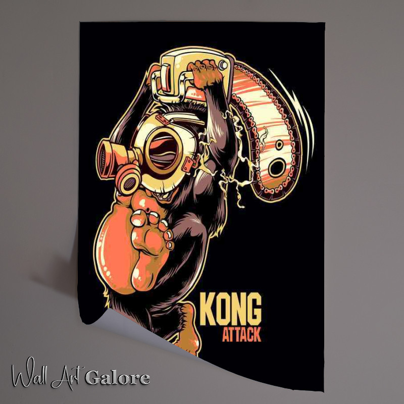 Buy Unframed Poster : (Kong Attack)