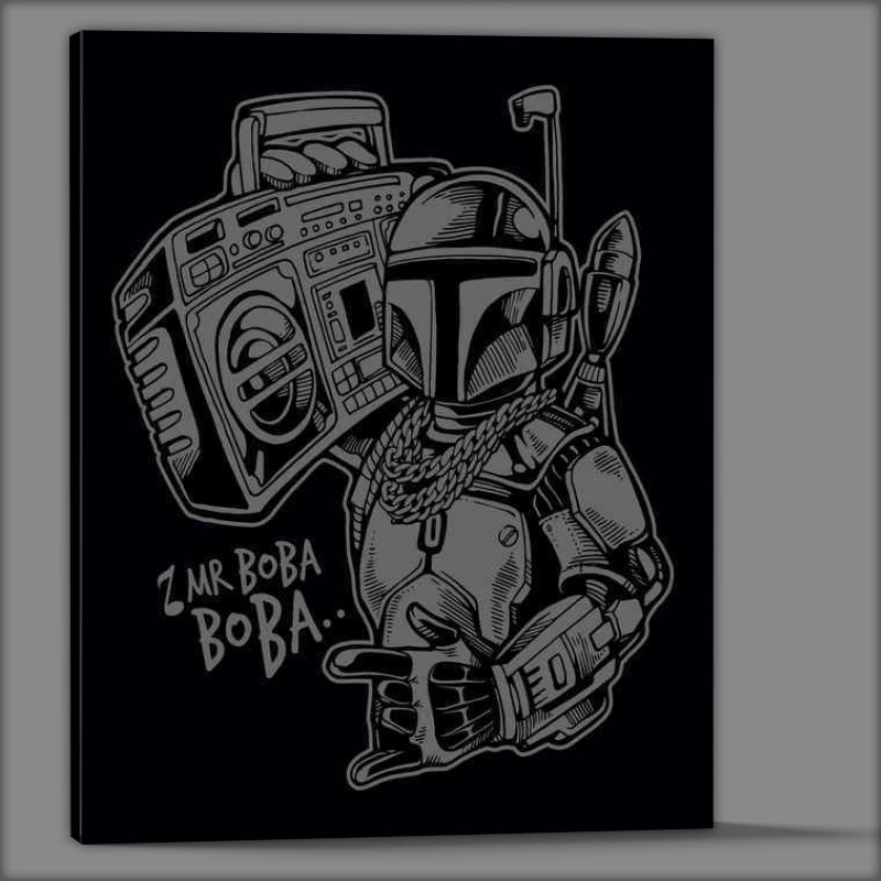 Buy Canvas : (Mr Boba boba BW)
