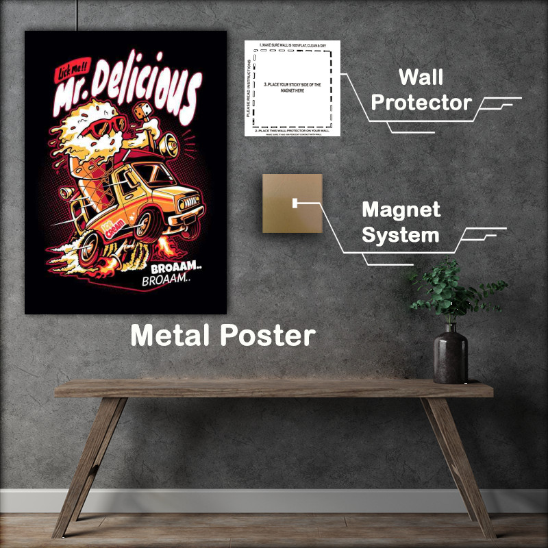 Buy Metal Poster : (Mr Delicious ice cream)