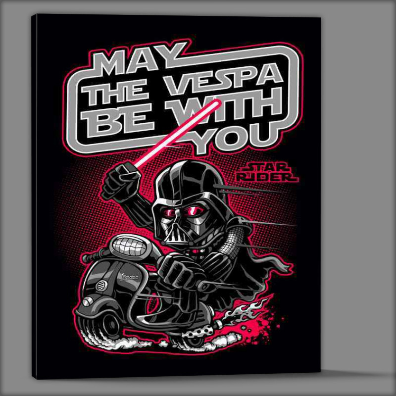 Buy Canvas : (My the vespa be with you)