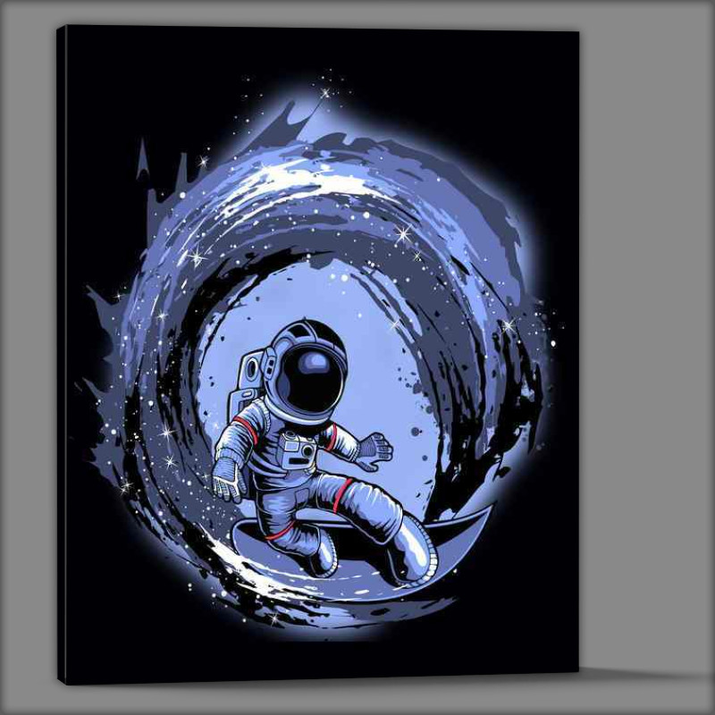 Buy Canvas : (Surfing in space)