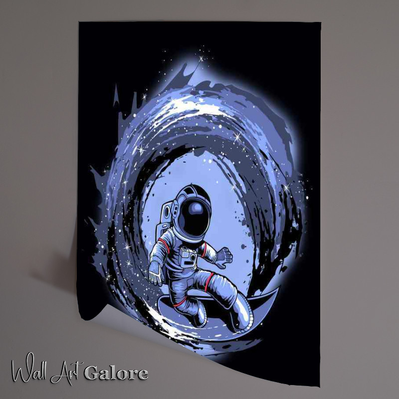 Buy Unframed Poster : (Surfing in space)