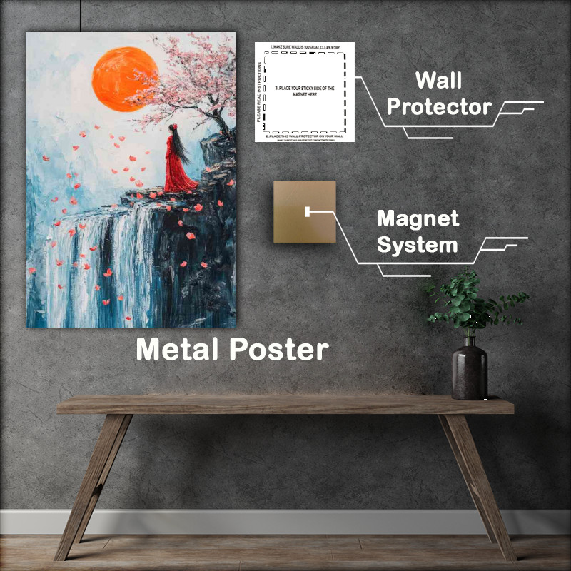 Buy Metal Poster : (Painting style scumbling impasto fairy tale)