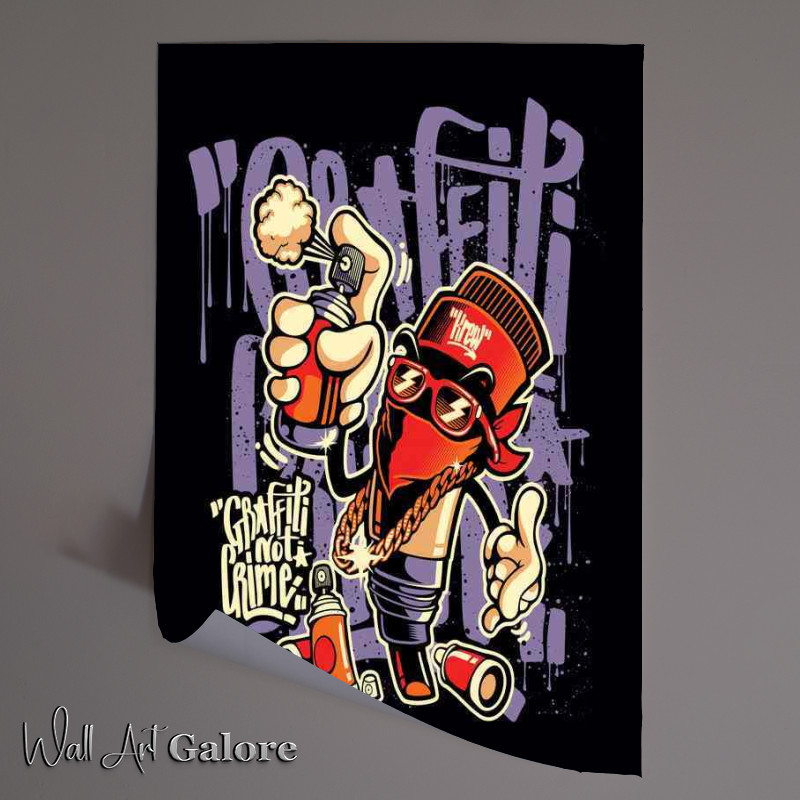 Buy Unframed Poster : (grafity not crime)
