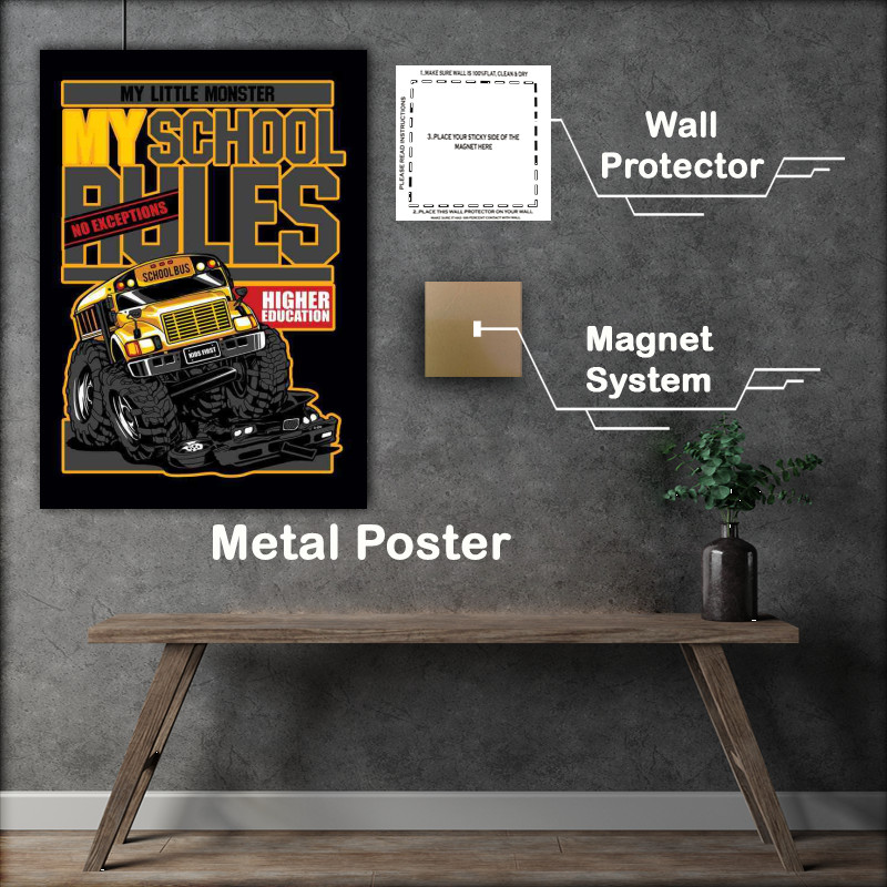 Buy Metal Poster : (monster bus)