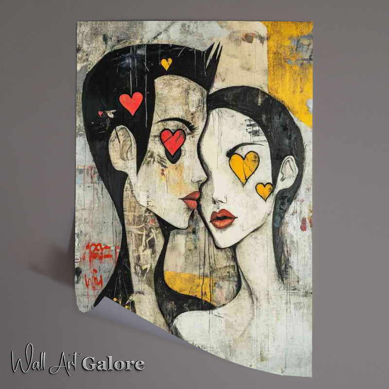 Buy Unframed Poster : (A surreal portrait of two faces)