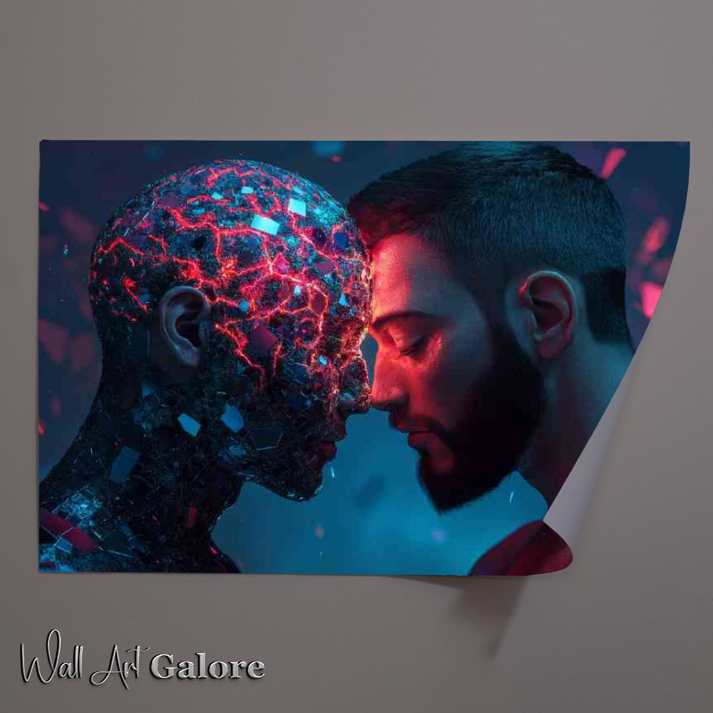Buy Unframed Poster : (Two men with their heads touching)