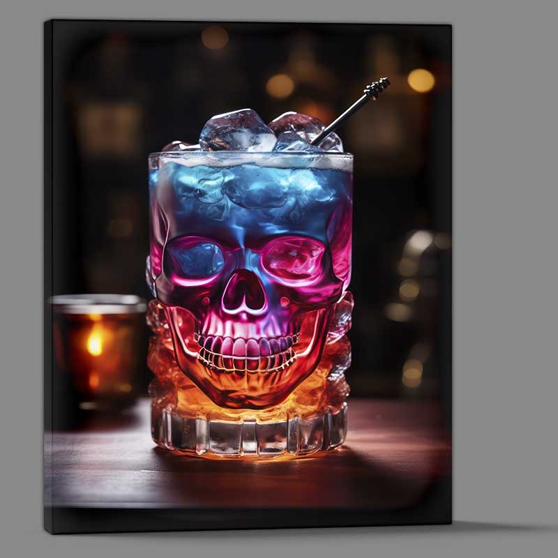 Buy Canvas : (Starry Night Sipper skull cocktail)