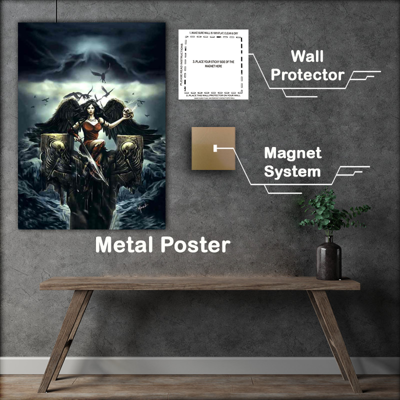 Buy Metal Poster : (Angel Keeper Of The Sea)