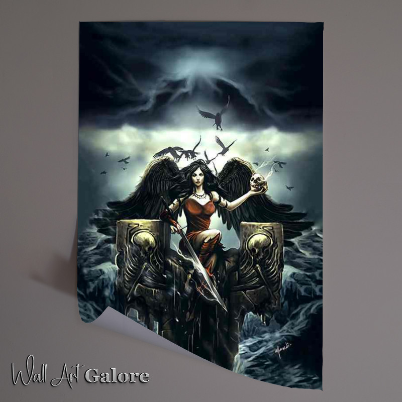 Buy Unframed Poster : (Angel Keeper Of The Sea)