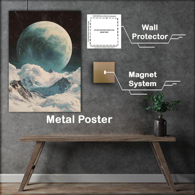 Buy Metal Poster : (Giant planet rising)