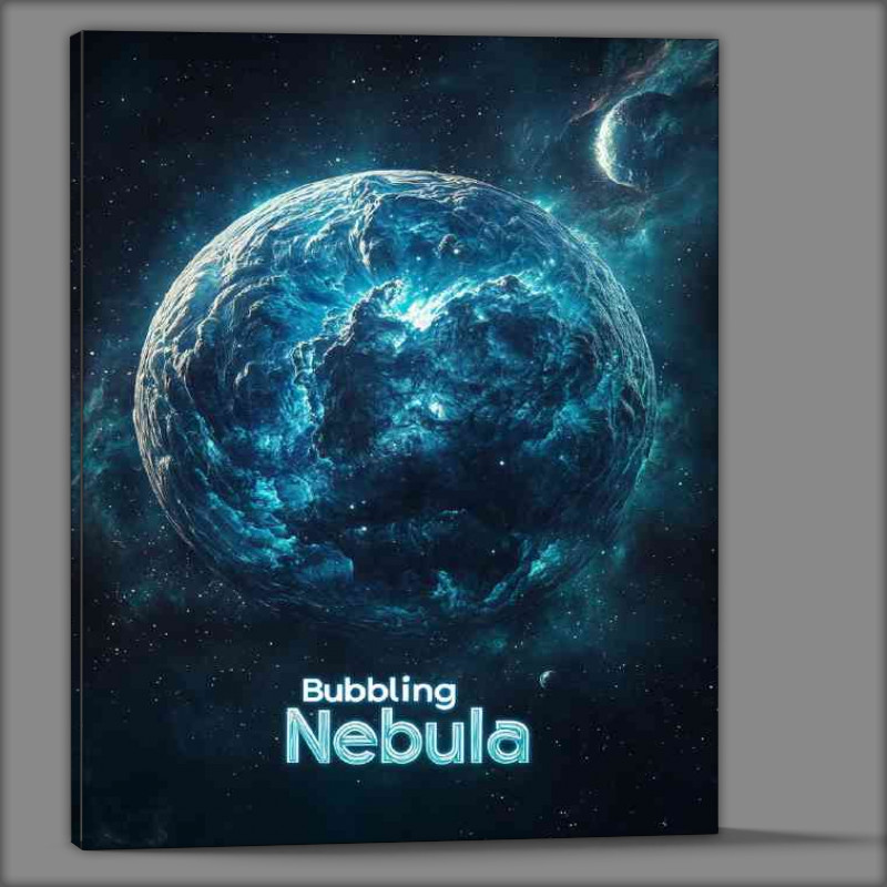 Buy Canvas : (Swirling blue and green nebulae space series)