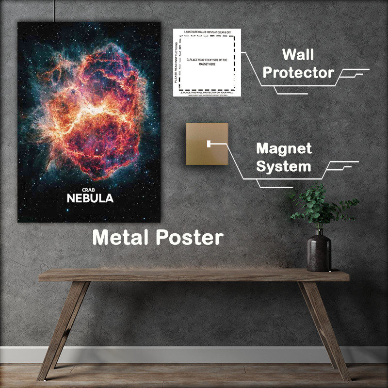 Buy Metal Poster : (The Crab Nebula space series)