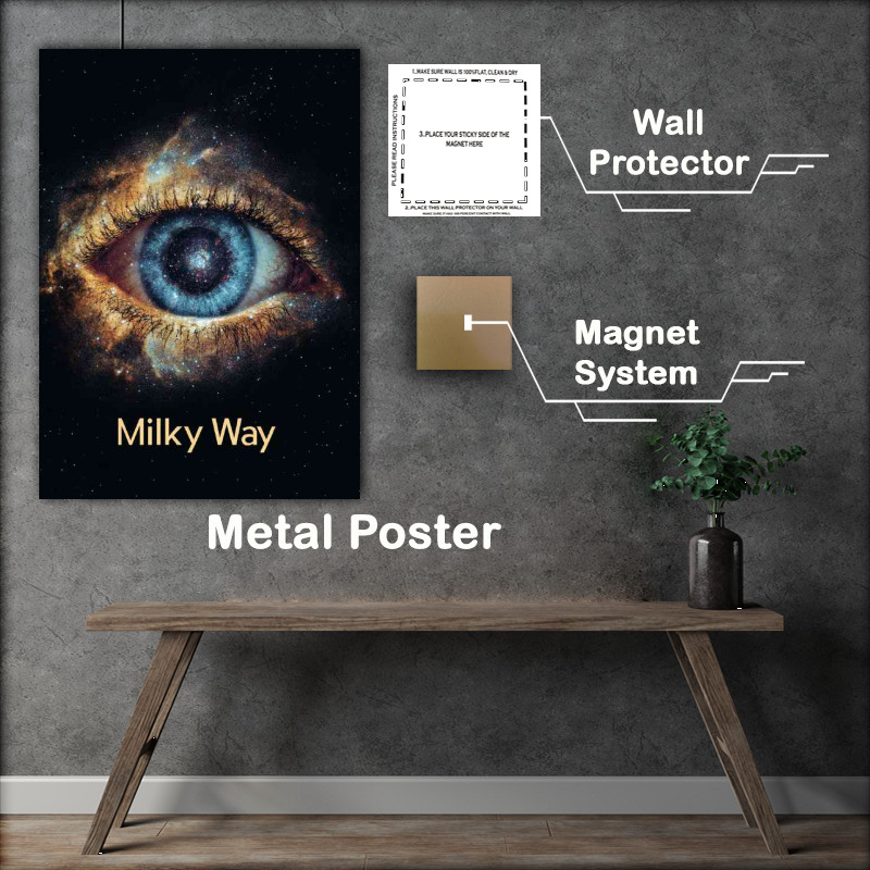 Buy Metal Poster : (The Milky Way space series)