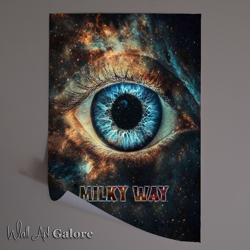 Buy Unframed Poster : (The Milky Way text space series)