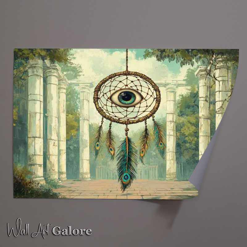 Buy Unframed Poster : (Dreamcatcher with an eye in the middle)