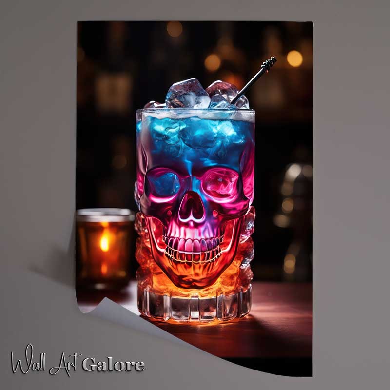 Buy Unframed Poster : (Starry Night Sipper skull cocktail)