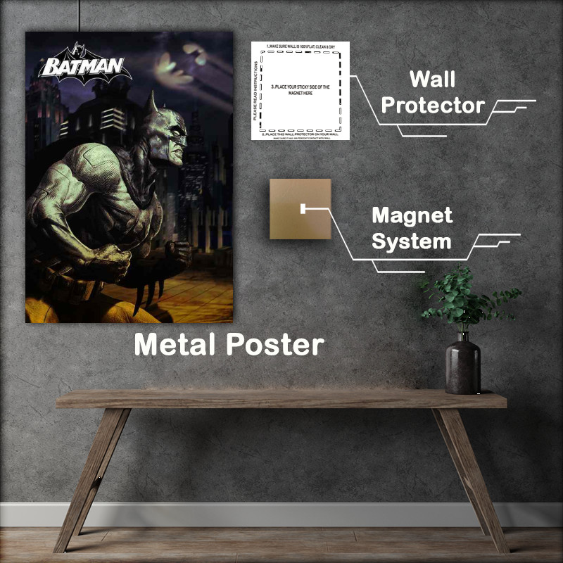Buy Metal Poster : (Batman in the night)
