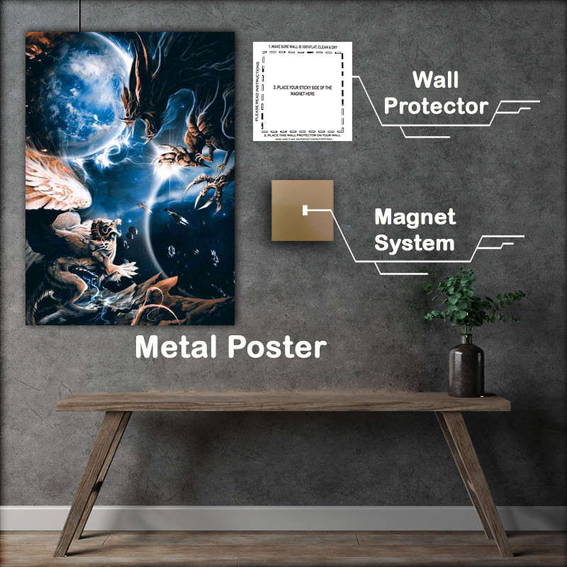 Buy Metal Poster : (Battle In Space)
