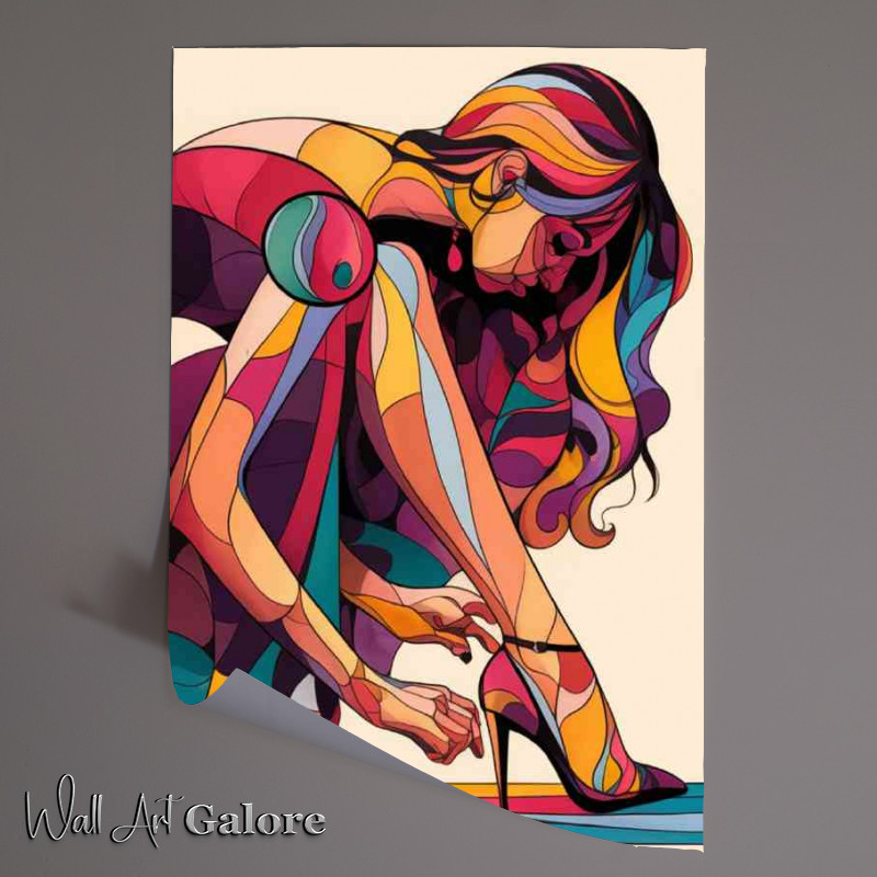 Buy Unframed Poster : (Representation of a woman in high heels)