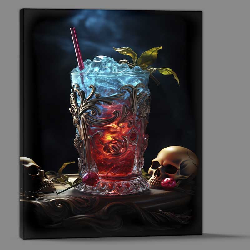 Buy Canvas : (Traffic Tonic Tequila Sunrise with skull)