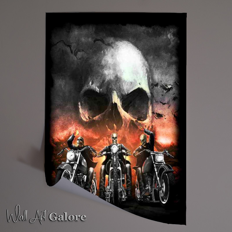 Buy Unframed Poster : (Biker Ghosts)
