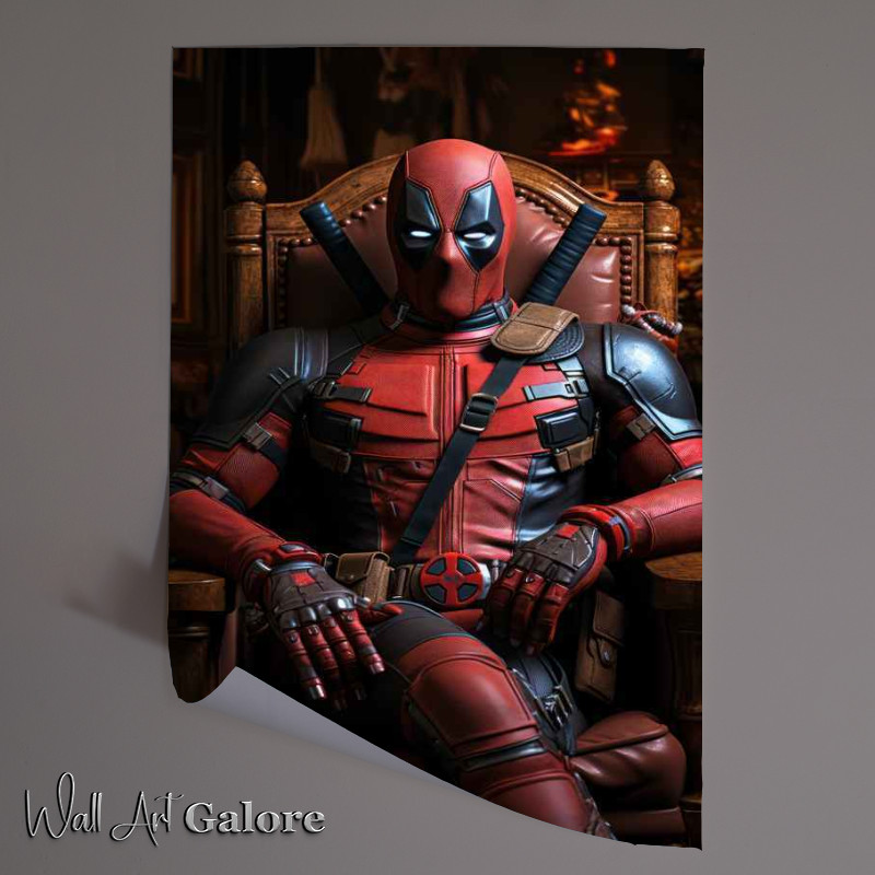 Buy Unframed Poster : (Deadpool resting in his armchair)