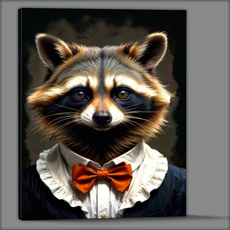 Buy Canvas : (Magestic mr raccoon vintage attire)