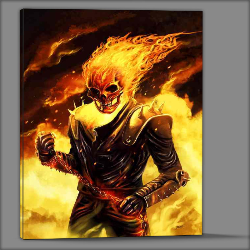 Buy Canvas : (Ghost Rider In Hell)