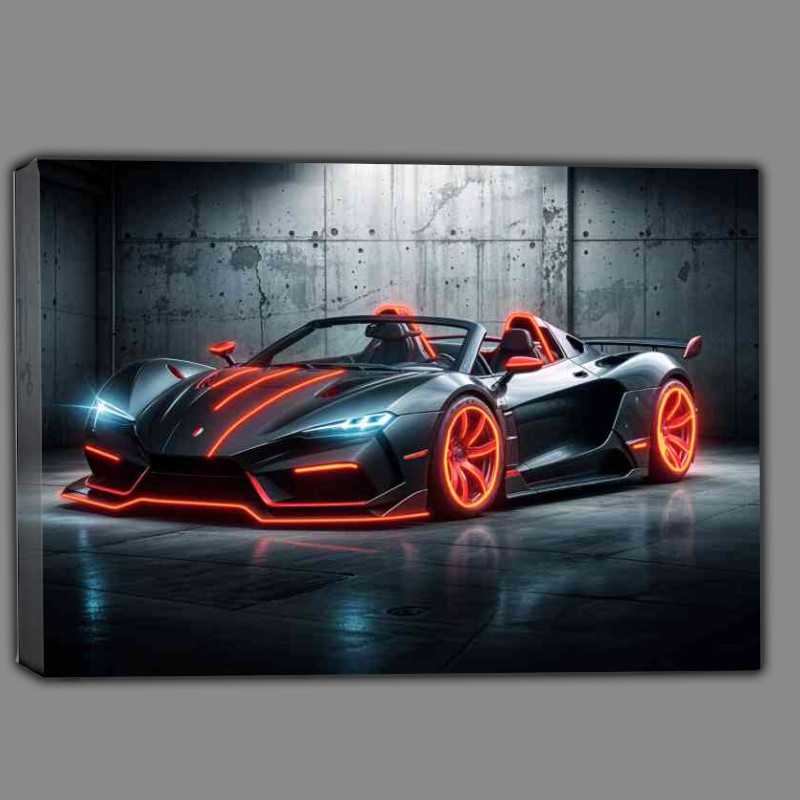 Buy Canvas : (Ac Corbra 289 style neon red glowing)