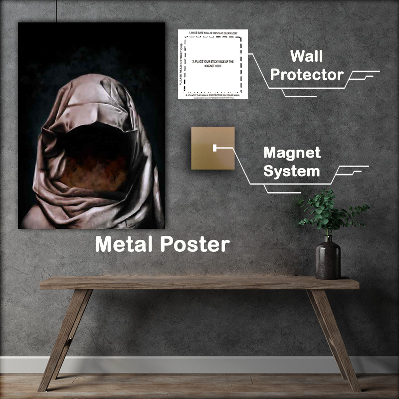 Buy Metal Poster : (Hollow the lady behind the cloak)