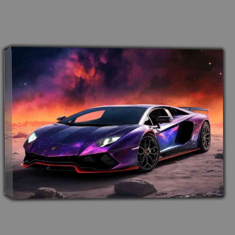 Buy Canvas : (Lamborghini in the bleak background)