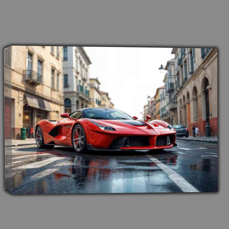Buy Canvas : (Red ferrari laferrari style with doors)