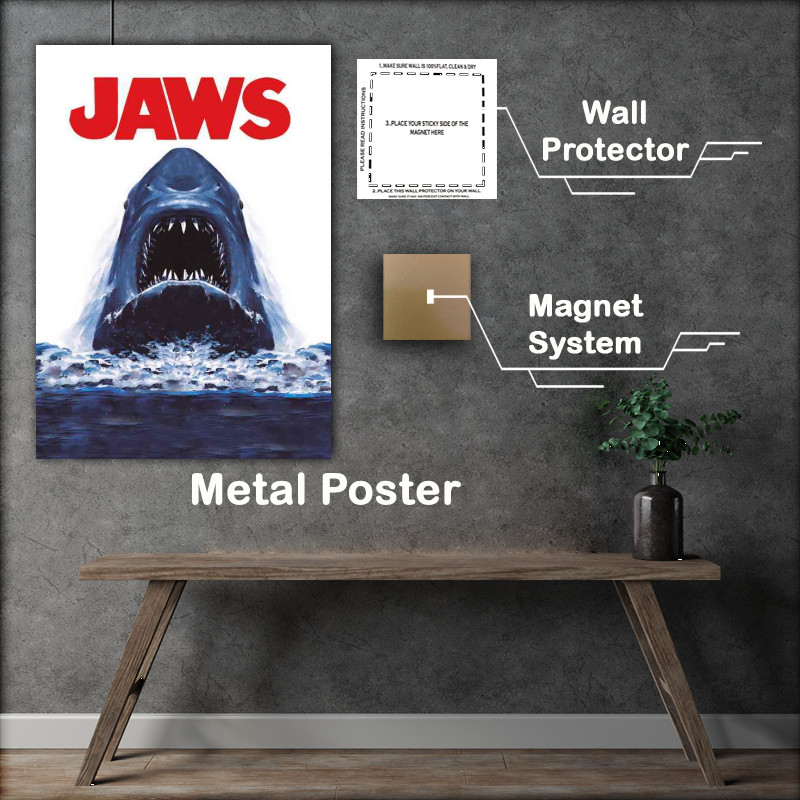 Buy Metal Poster : (Into The Mouth of Jaws)