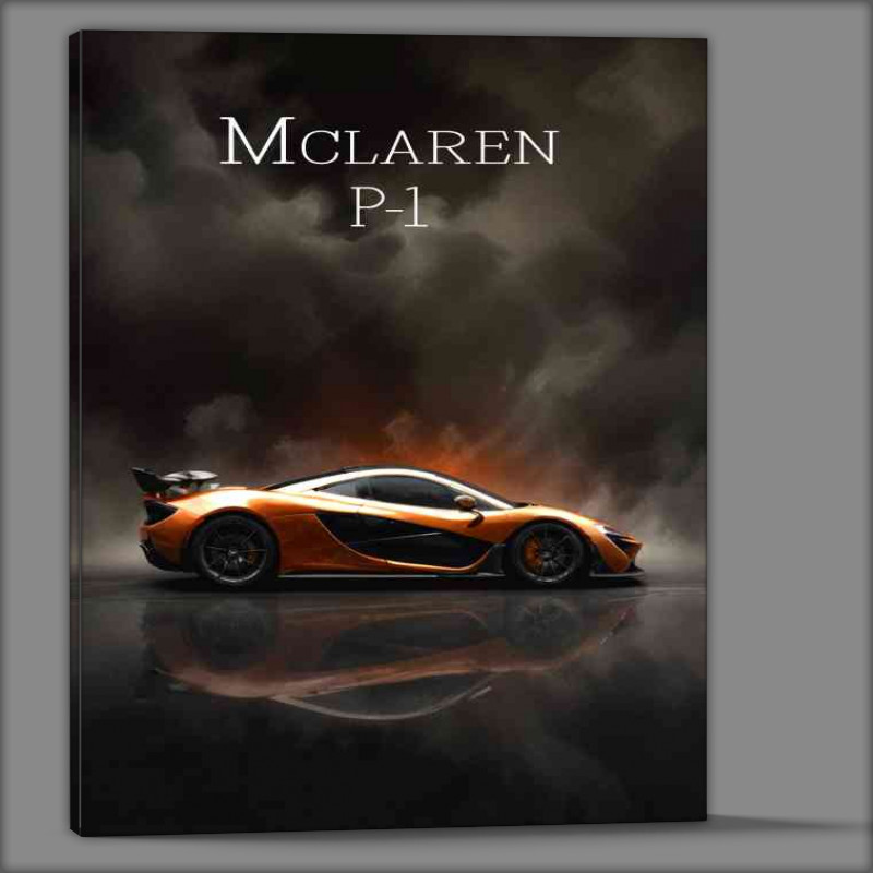 Buy Canvas : (Mclaren p1 bronze super sports car)