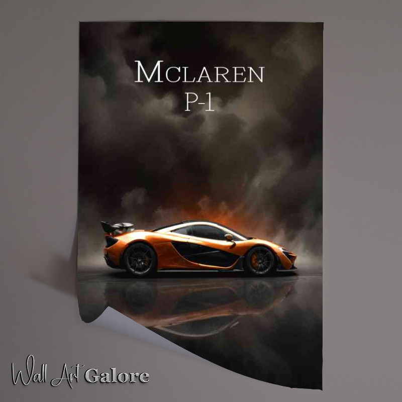 Buy Unframed Poster : (Mclaren p1 bronze super sports car)