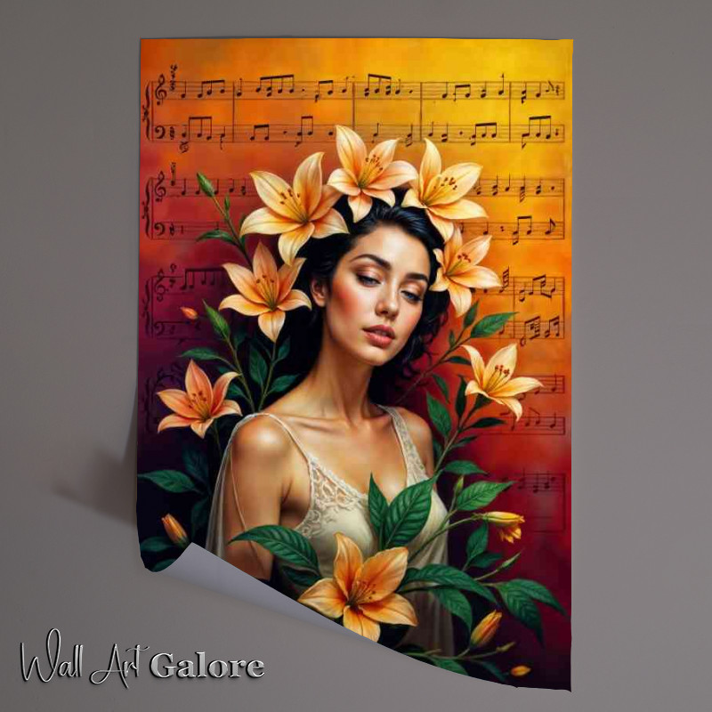 Buy Unframed Poster : (Music and flowers)