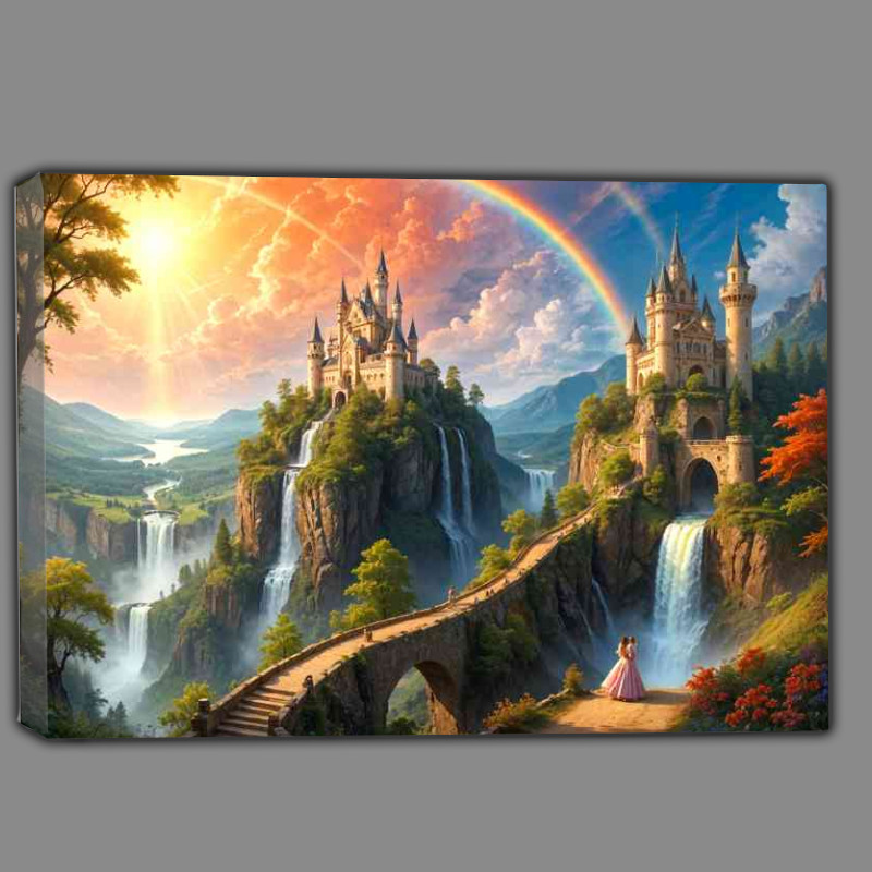Buy Canvas : (Fairytale castles on the hil)