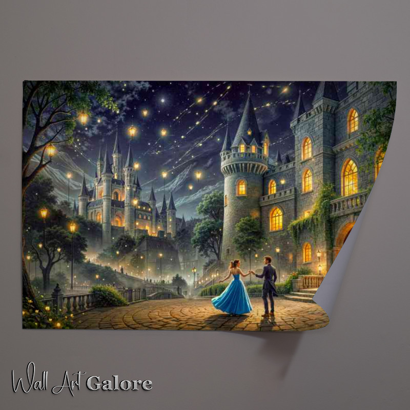 Buy Unframed Poster : (princess dancing next to the castle)