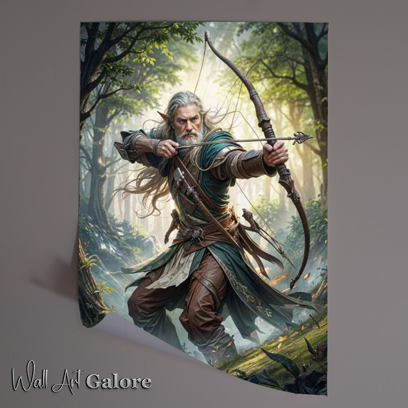 Buy Unframed Poster : (Elf warrior in the forest)