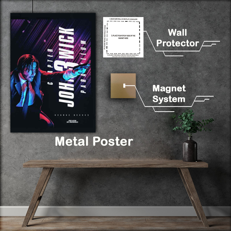 Buy Metal Poster : (John Wick Chapter)