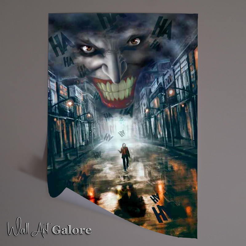 Buy Unframed Poster : (Joker down the street)