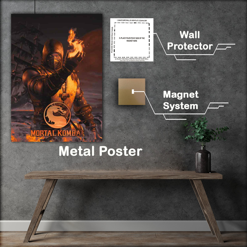 Buy Metal Poster : (Kombat ready to fight)