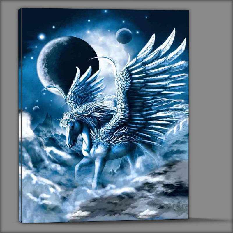 Buy Canvas : (Pegasus through the clouds)
