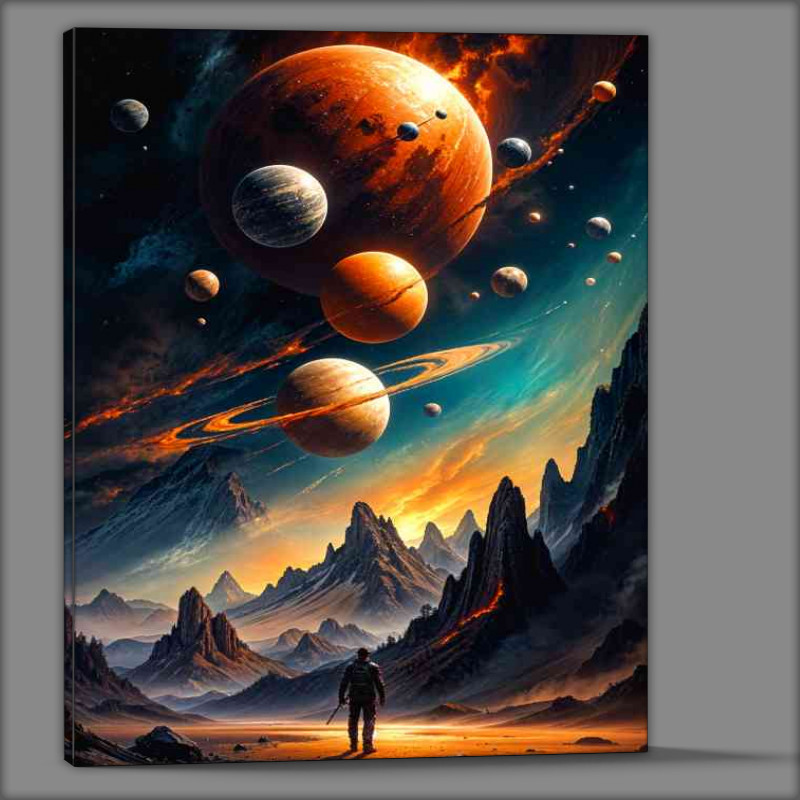 Buy Canvas : (Eploration of different planets that may exist)