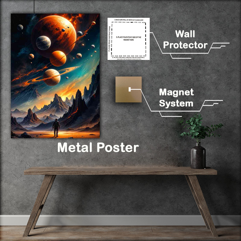 Buy Metal Poster : (Eploration of different planets that may exist)