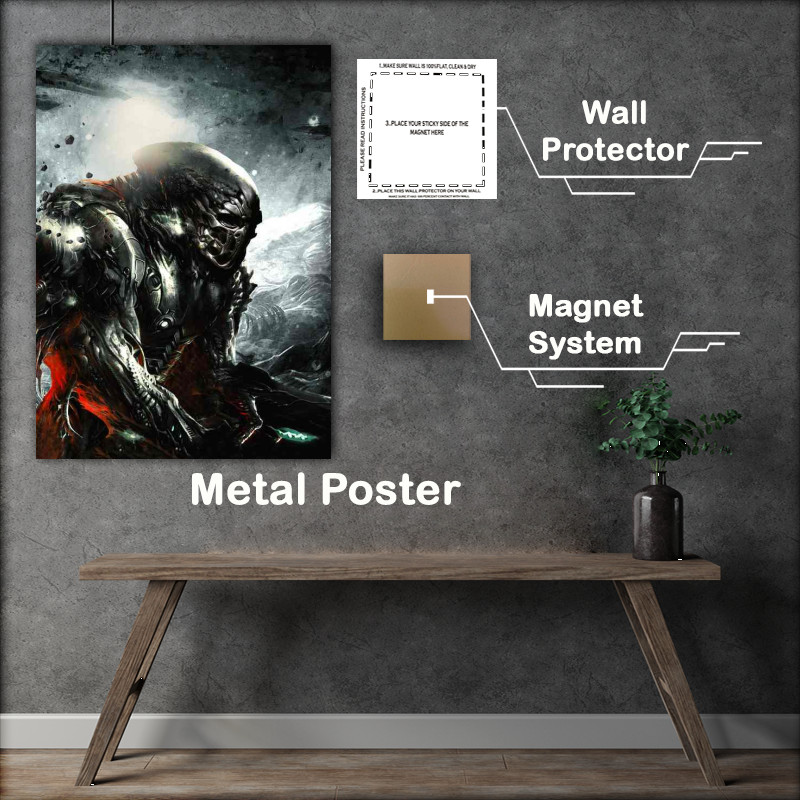 Buy Metal Poster : (Preditor on another planet)